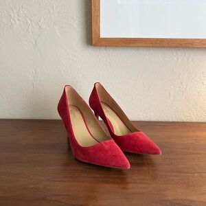 Michael Michael Kors Red Suede Heels